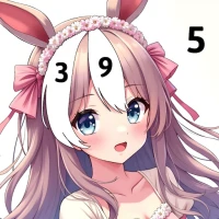Anime Color By Number Book