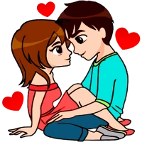Love Story Stickers