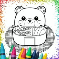 Kawaii Coloring Book Glitter