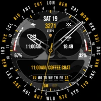 World Time Watch Face 038