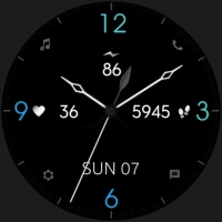 Minimal Black Watch Face