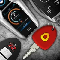 Keys and engine sounds of cars
