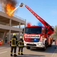 US Firefighter Fire Truck Game